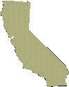 Silhouette Map of State of California
